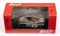 PORSCHE 908/3 NURBURGRING 1971: A 1:43 scale 1971&nbsp;Porsche 908/3 Nurburgring Elford-Larrousse,&nbsp;in original box, manufactured by Model Best,&nbsp;model No. 9071