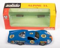 ALPINE 3L: A 1:43 scale Alpine 3L,&nbsp;in original box, manufactured by Solido, model No. 168, made in France