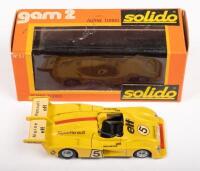 ALPINE TURBO #5: A 1:43 scale 1975 Gam 2&nbsp;Alpine Turbo #5,&nbsp;in original box, manufactured by Solido, model No. 57, made in France