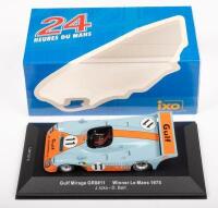 GULF MIRAGE GR8 #11 WINNER LE MANS: A 1:43 scale 1975 Gulf Mirage GR8#11 Winner Le Mans J. Icks - D. Bell,&nbsp;in original box, manufactured by iOX Models
