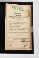 PORSCHE 904 GTS LE MANS: A limited edition (759/4000) 1:43 scale 1964&nbsp;Porsche 904 GTS Le Mans Buchet / Ligier,&nbsp;in original box, manufactured by Vitesse, model No. VCC9906, with certificate - 2
