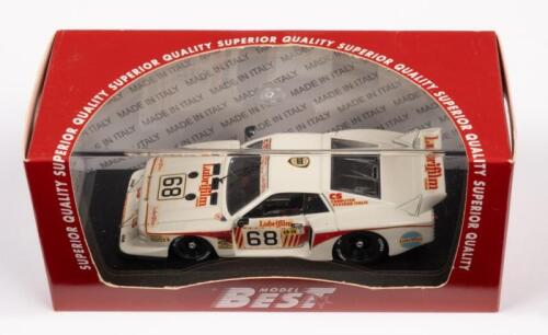 LANCIA BETA MONT.T LE MANS: A 1:43 scale 1981 Lancia Beta Mont.T Le Mans Finotto/Pianta/Schoen, in original box, manufactured by Best Models, model No. 9217
