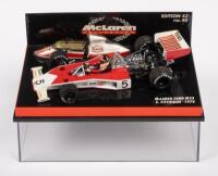 MCLAREN FORD M23 E. FITTIPALDI: A 1:43 scale 1974&nbsp;McLaren Ford M23 E. Fittipaldi,&nbsp;in original box, manufactured by Minichamps