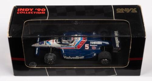 055 VALVOLIN LOLA AL UNSER JR: A 1:43 scale 055 Valvolin Lola AL Unser Jr, in original box, manufactured by Onyx Model Cars