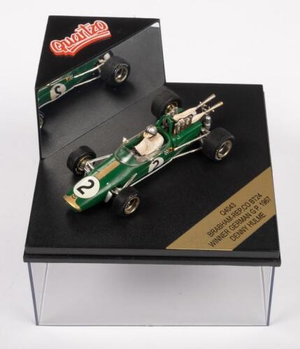306 · BRABHAM REPCO BT24: A 1:43 scale Quartzo Brabham Repco BT24 Winner German GP 1967 Denny Hulme, model No. Q4043