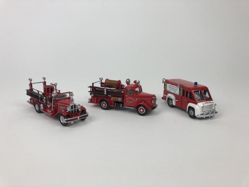 Matchbox a group of model of yesteryear fire engine series models