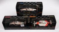 NEWMAN HAAS LOLA, PENSKE, LOLA 'K-MART': Three&nbsp;1:43 scale Onyx Model Cars including a Newman Haas Lola Nigel Mansell, Penske AL Unser Jr, Lola 'K-Mart' Nigel Mansell