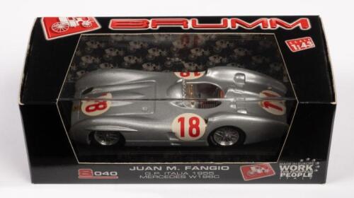 MERCEDES W196C: A Limited Edition (0054/5000) 1:43 scale Brumm Mercedes W196C GP Italia 1955 Juan Manuel Fangio