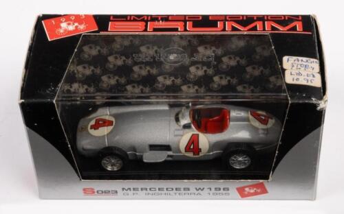 MERCEDES W196: A Limited Edition (1601/5000) 1:43 scale Brumm Mercedes W196 GP Inghilterra 1955