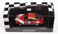 PORSCHE 911 S: A&nbsp;1:43 scale Minichamps Porshce 911 S Kremer-Neuhaus class winner ADAC 1000km 1971