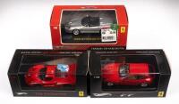 FERRARI 550 BARCHETTA,&nbsp;FERRARI FF, FXX EVOLUZIONE: Three 1:43 scale Hot Wheels/Elite&nbsp;including a Ferrari 550 Barchetta, Ferrari FF and a FXX Evoluzione