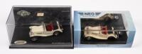 MGTC, MG TD MK II: Two&nbsp;1:43 scale Vitesse/Neo Models&nbsp;including a Limited Edition (0461/1656) MGTC and a MG TD MK II