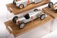 MERCEDES BENZ W125, AUTO UNION REKORDWAGON, AUTO UNION TYPE C: Three&nbsp;1:43 scale Brumm&nbsp;Models&nbsp;including a Mercedes Benz W125 #6 Italian GP 1937, Auto Union Rekordwagon Carenata 1937 and a Auto Union Type C German GP 1936 - 2