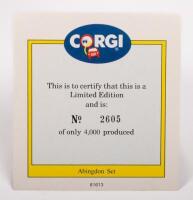 THE ABINGDON SET: A three piece Limited Edition (2605/4000) 1:43 scale Corgi set including a Morris J Van and Two MGA's - 2