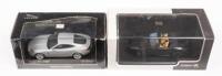 JAGUAR XK COUPE, JAGUAR F-TYPE V8 S: Two&nbsp;1:43 scale Minichamps&nbsp;-&nbsp;Premium X&nbsp;including a 2006 Jaguar XK Coupe and a 2013 Jaguar F-Type V8 S