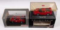 FERRARI F40: Two&nbsp;1:43 scale Herpa/DetailCars&nbsp;including a Ferrari F40 and a Ferrari F40 Le Mans #39