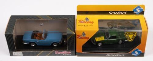 TRIUMPH SPITFIRE MK1, TRIUMPH TR 6: Two 1:43 scale Exem/Oxford models including a 1962 Triumph Spitfire MK1 and a 1969 Triumph TR 6 Spider