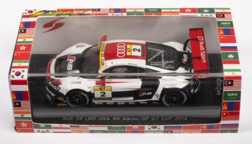 AUDI R8 LMS ULTRA: A 1:43 scale Spark models 2014 Audi R8 Ultra 4th Macau GP GT Cup