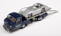 MERCEDES BENZ RACE CAR TRANSPORTER: A&nbsp;1:43 scale Conrad&nbsp;models including a 1955 Mercedes Benz Racing Car Transporter with Race Car - 2