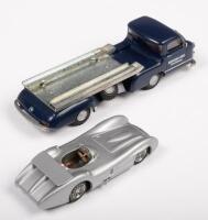 MERCEDES BENZ RACE CAR TRANSPORTER: A&nbsp;1:43 scale Conrad&nbsp;models including a 1955 Mercedes Benz Racing Car Transporter with Race Car - 3