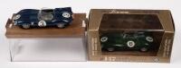 JAGUAR D TYPE #3 / #6: Two&nbsp;1:43 scale Brumm models including a Jaguar D-Type #3 Le Mans 1957 and a&nbsp;Jaguar D-Type 260 HP Mike Hawthorn Le Mans 1955