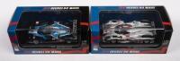 PEUGEOT 908 HDI-FAP, AUDI R8 E-TRON: Two&nbsp;1:43 scale iXO Models including a Peugeot 908 Hfi-FAP #9 LMP1 winner Le Mans 2009 and a Audi R8 E-TRON #1 Winner 24 Hour Le Mans 2012