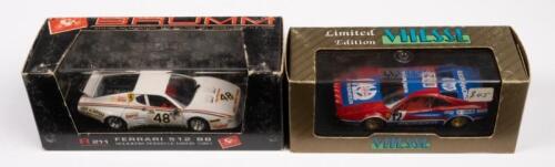 FERRARI 308 GTB, 512 BB: Two 1:43 scale Ferrari Vitesse/Brumm models including a 308 GTB Pioneer and a 512 BB Scuderia Rosso Le Mans 1981