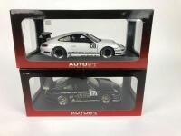 PORSCHE: Two Autoart 1:18 Porsche 911 (Typ 997) GT3 scale models