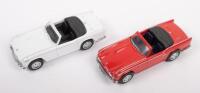 TRIUMPH TR4A 1RS: Two&nbsp;1:43&nbsp;scale Matchbox Dinky&nbsp;models including two 1965 Triumph TR4A 1RS