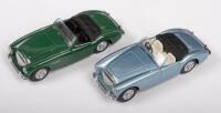 AUSTIN HEALEY: Two 1:43 scale&nbsp;Matchbox Dinky models including two 1956 Austin Healey 100 BN2