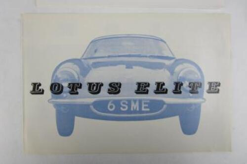 LOTUS: Two Lotus brochures - Lotus 51/Lotus Elite.