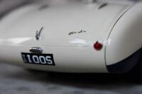 AUSTIN-HEALEY: A large exceptional (likely 1:10 scale) finely detailed model of a 1955 Austin-Healy 100S chassis AHS3701, thought to be scratch built by John Shinton in the UK, together with a framed collage presented to David Jones in appreciation of sev - 12