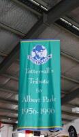 TATTERSALL'S: A large Tattersall's roof banner 'Tattersall's Tribute to Albert Park 1956-1996', approx 2m long, 80cm wide