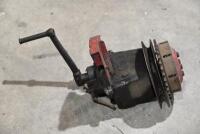 ALBION: A heavy duty gearbox, believed to be 3-speed Albion, belt drive, 4 bolt, complete with kick starter and clutch [Location: Sydney] - 6