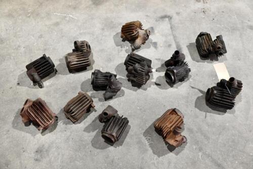 DOUGLAS: A group of 12 cast iron Douglas TS cylinder heads [Location: Sydney]