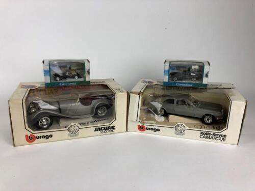 BRITISH CAR MODELS: A group of diecast models by Bburago and Cararama