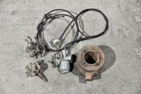 VILLIERS: A group of Villiers&nbsp;control levers and 2 stroke cylinder [Location: Sydney]