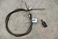 SPEEDOMETER: A speedometer cable, unknown make or model [Location: Sydney]