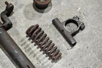FORKS: A headstock, spring and top clamp for unknown make or model. [Location: Sydney] - 2