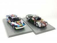 BMW: Pair of 1:18 scale BMW art cars (NB description)