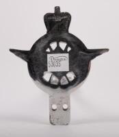 C.S.M.A: A circa 1950s Civil Service Motoring Association enameled car badge, produced by 'SIR D'G COLLINS & CO' UK. 11cm high - 2