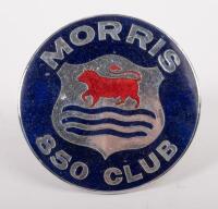 MORRIS: A 'Morris 850 Club (Victoria)'&nbsp;enamel grill badge, 7.5cm diameter