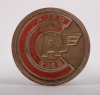 AUSTIN: A rare circa 1950s Austin Aero Club brass car badge, approx 6.5cm diameter