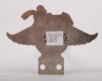 MORGAN/SWITZERLAND: A Morgan Club Schweiz enamel grill badge, produced by Hanggi...Wallbec, 10.5cm wide - 2