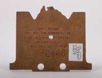 MOTORIST: A high quality heavy brass enamel badge produced by The Veteran Motorist of Australia, stamped on reserve '2446' with membership number, 8am high - 2