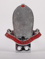 BUGATTI: A Bugatti owners club grille badge, 9 cm&nbsp;in height&nbsp;
