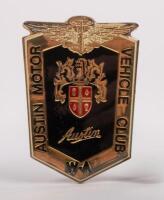 AUSTIN: An Austin motor vehicle club of W.A., grille badge, 7cm x 9.5cm