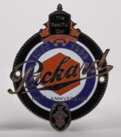PACKARD: A Packard 100th anniversary. 1899 - 1999 grille badge. limited edition number 19-500 stamped on the back