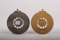 RACV: A pair of RACV sponsored rally grille badges, RACV, veteran car club, commemorative Tooradin run 2003, manufactured by Bradford badges, 10cm x 11.5cm, RACV, centenary hillclimb Heidelberg, 1904 - 2004, limited edition 0545/1000 pieces, manufactured - 3