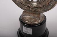 R.A.C.V.: A Royal Automobile Club of Victoria car grille badge, has the member number 30991 stamped into the base, c1930s - 1940s, manufactured by Stokes and sons Melbourne, 10 cm diameter - 3